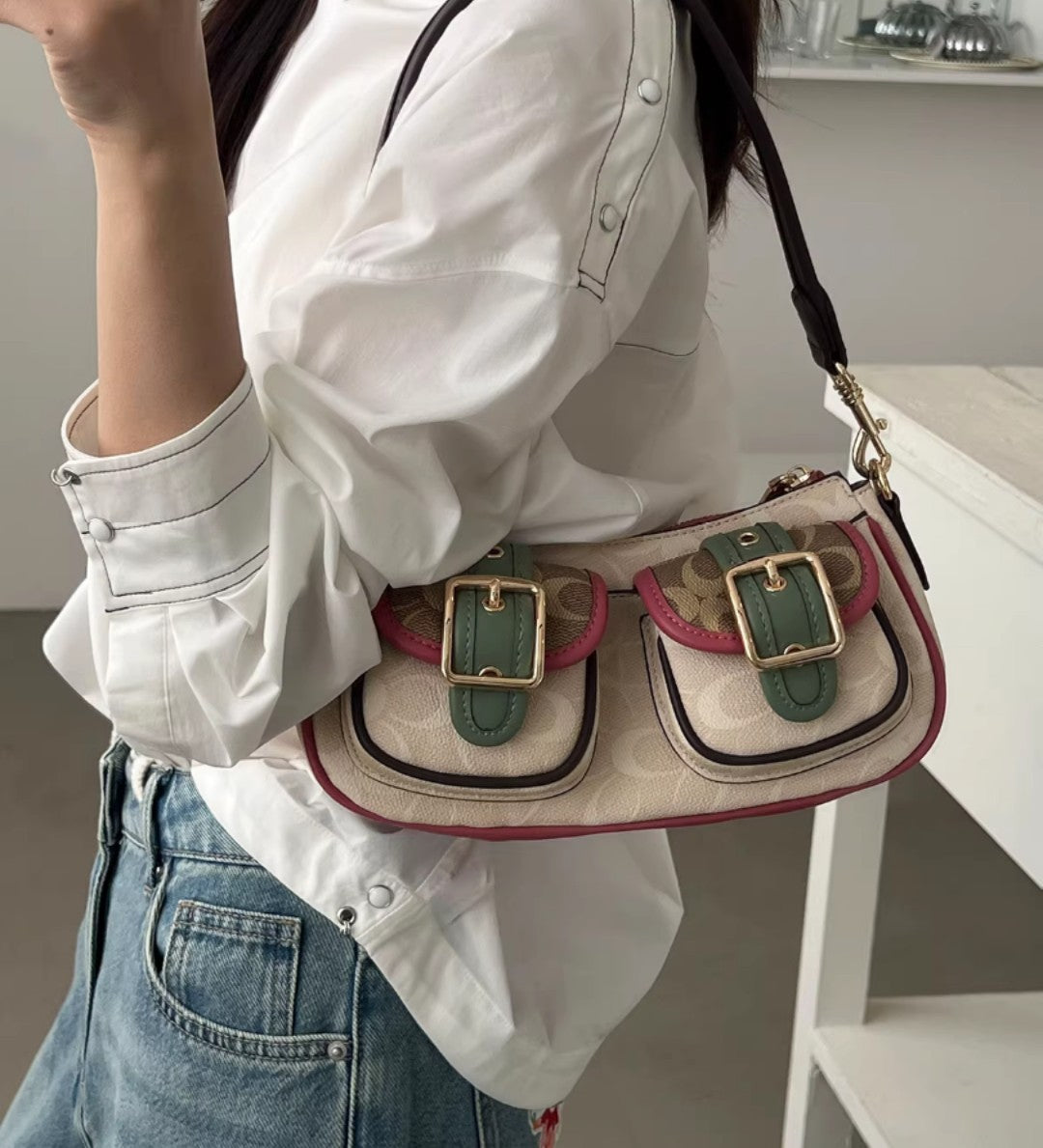 Baguette Multicolour Design Bag