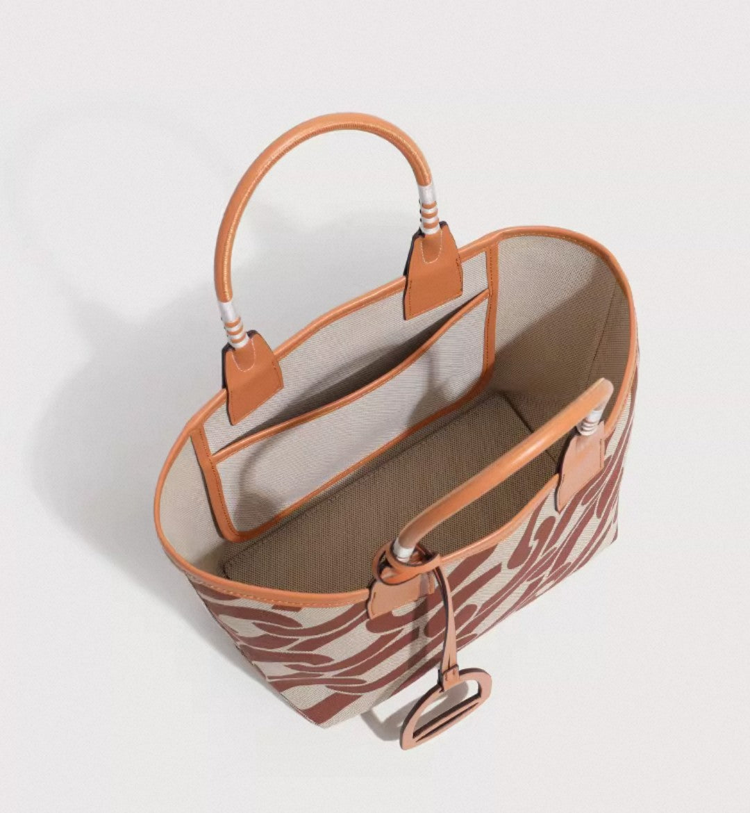 Brown Geometric Bag