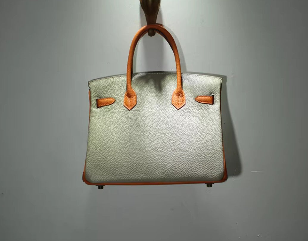 Multicolour Full Grain Leather Tote Bag
