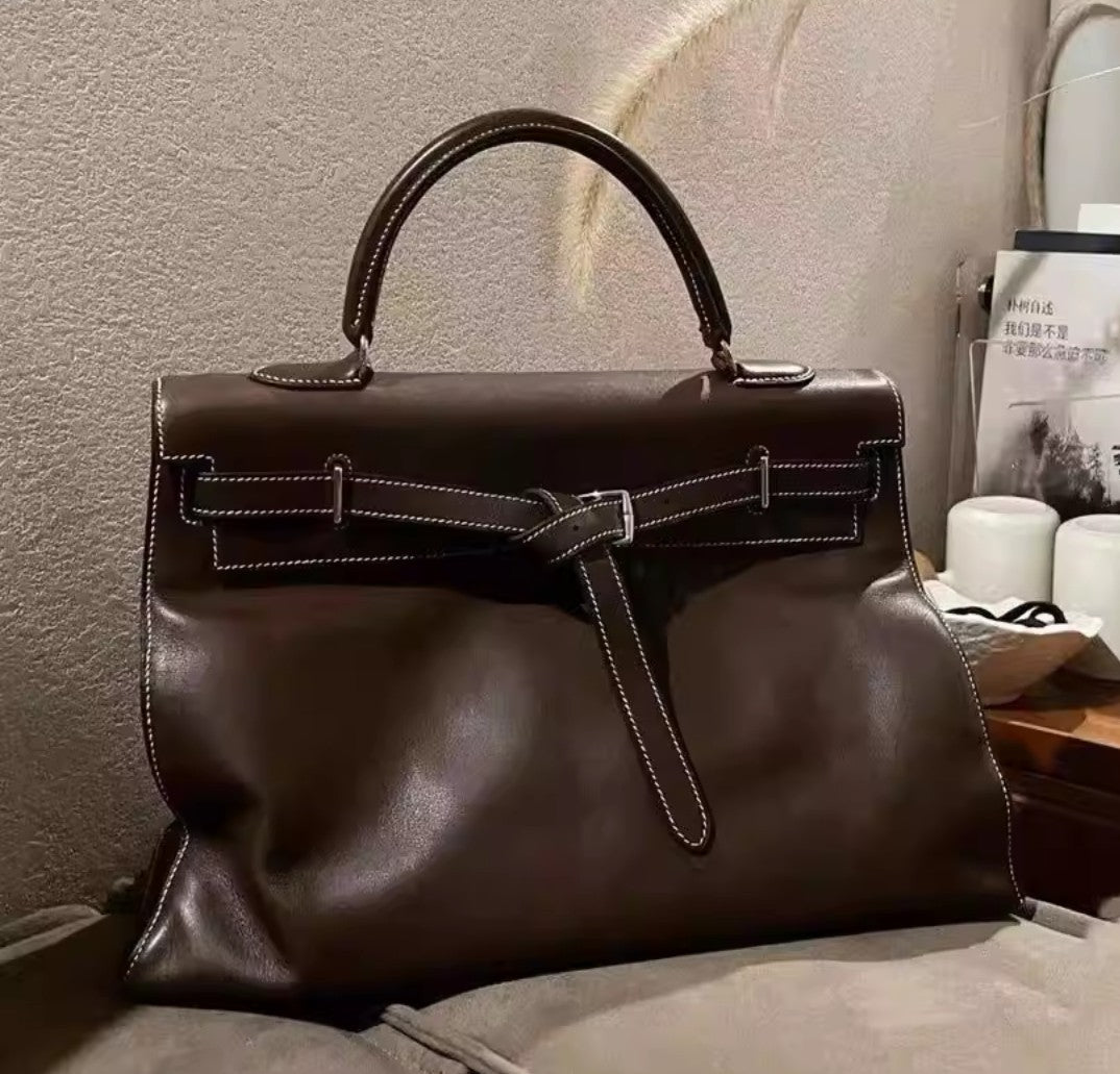 Large Capacity Flat Handbag 35cm